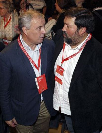 Pachi Vázquez (izquierda) y Francisco Caamaño