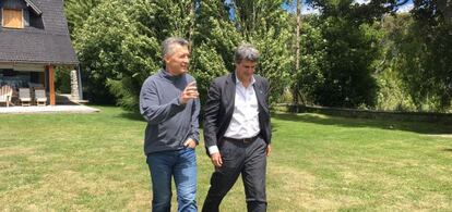Macri y Prat-Gay, el lunes tras la destitución de este.