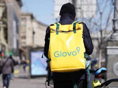 Un repartidor de Glovo. 