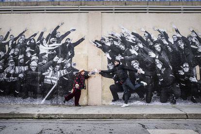 Agnès Varda y el fotógrafo JR.