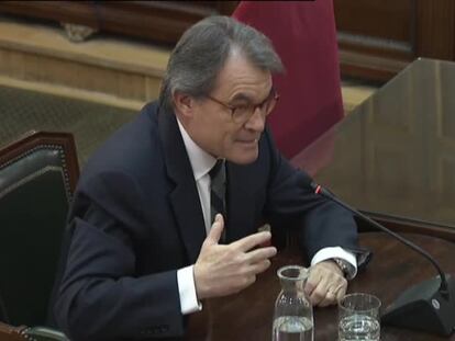 El expresident Artur Mas, este miércoles, en el Supremo.