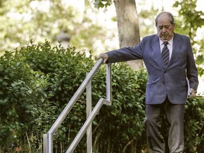 Lluís Prenafeta a su llegada a la Audiencia Nacional.