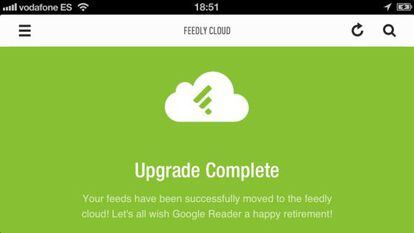 Feedly, la alternativa a Google Reader m&aacute;s popular.