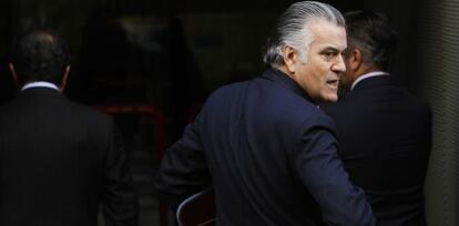 Luis Bárcenas, llega a la Audiencia Nacional el pasado febrero.