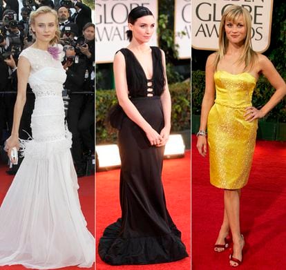 Diane Kruger, Rooney Mara y Reese Witherspoon, tres actrices que han defendido diseños icónicos de la firma.
