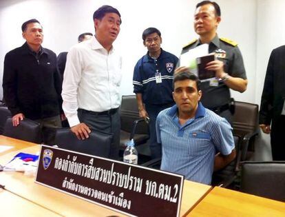 El supuesto terrorista iraní Mohammad Hazaei, detenido en Bangkok.