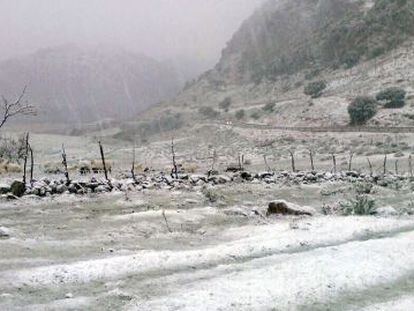 Entorno de Villaluenga del Rosario, el pasado enero.