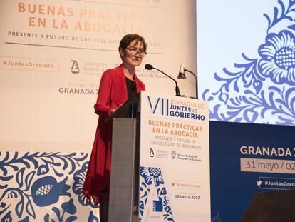 Victoria Ortega, presidenta de la Abogacía en la inauguración de las VII Jornadas de Juntas de Gobierno de los Colegios de Abogados