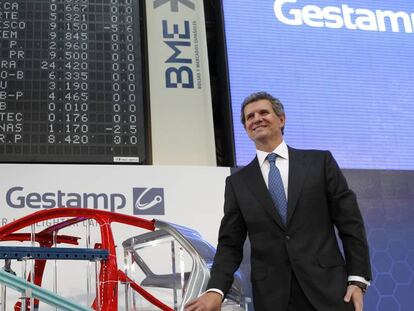 Francisco Riberas, presidente de Gestamp, en la salida a Bolsa de la compa&ntilde;&iacute;a el 7 de abril de 2017.