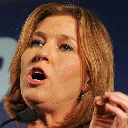 La jefa del partido opositor israelí Kadima, Tzipi Livni