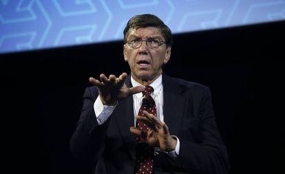 Clayton Christensen, en un evento organizado por Ford en Michigan en 2014.