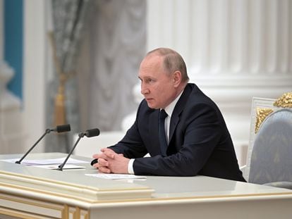 Vladímir Putin, presidente de Rusia, el jueves.