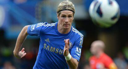 Torres, en el partido contra el Norwich.