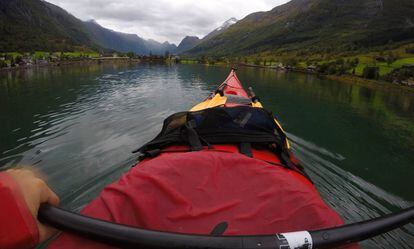 Kayak, en Nordfjord.