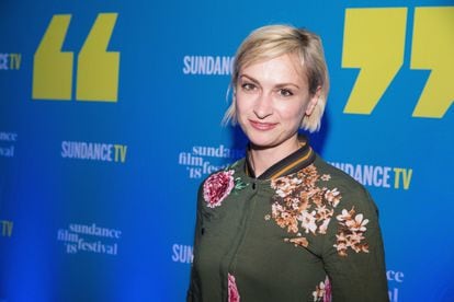 Halyna Hutchins, en un estreno del festival de Sundance en 2018.