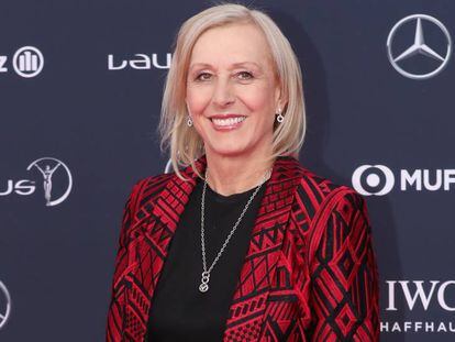 Martina Navratilova, en Mónaco, en febrero de 2018.