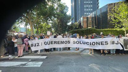 Manifestación del Movimiento J2, el pasado 17 de junio en Madrid.