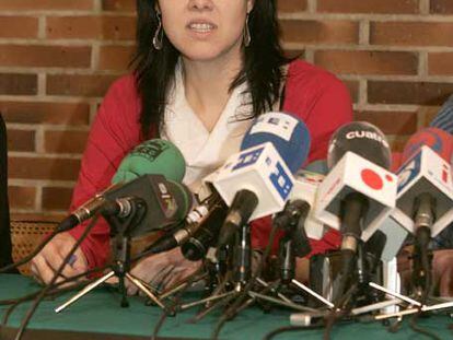 La compañera de De Juana, Irati Aranzabal.