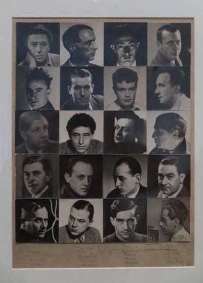 'Damero surrealista', de Man Ray (1934), con 20 fotografías de artistas.