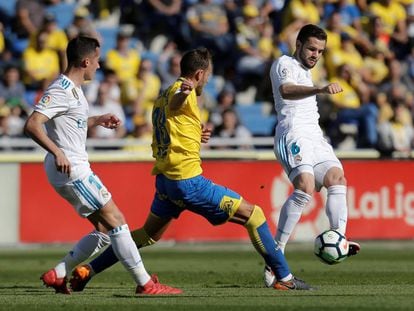 Nacho, el pasado sábado durante el encuentro contra Las Palmas.