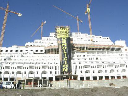 Obra del hotel Azata del Sol, en una imagen de 2014.