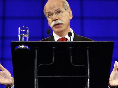 Dieter Zetsche, primer ejecutivo de Daimler, durante una junta de accionistas. 