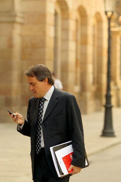 Artur Mas, tras su reunión de ayer con José Montilla.