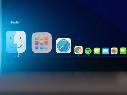 Safari en la pantalla de un Mac.
