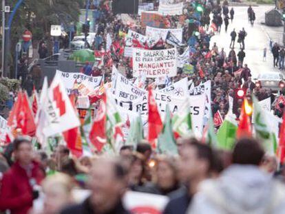 Una imagen de la masiva manifestaci&oacute;n de Alicante