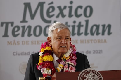 El presidente Andrés Manuel López Obrador, en mayo.