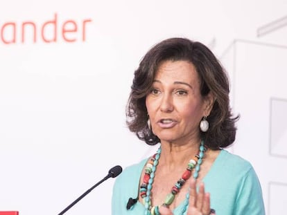 La presidenta de Santander, Ana Botín. 