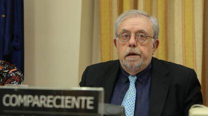 El secretario de Estado de la Seguridad Social, Octavio Granado, en una comparecencia en el Congreso