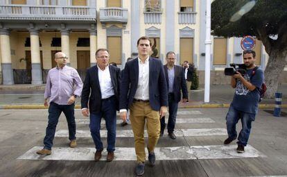 Albert Rivera, de visita en Melilla. 