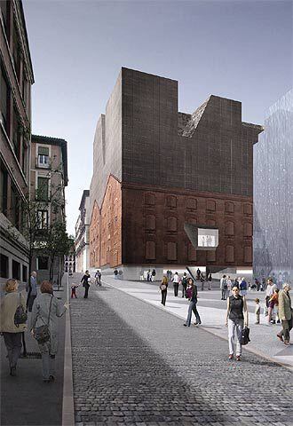 Imagen virtual del Caixa-Fórum de Madrid de Herzog & De Meuron.