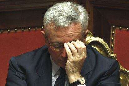 El ministro Giulio Tremonti, en una sesión del Senado italiano el pasado 14 de julio.
