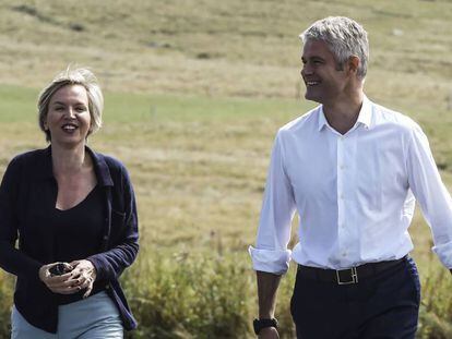 Laurent Wauquiez y Virginie Calmels, el pasado septiembre en Étables (Francia).