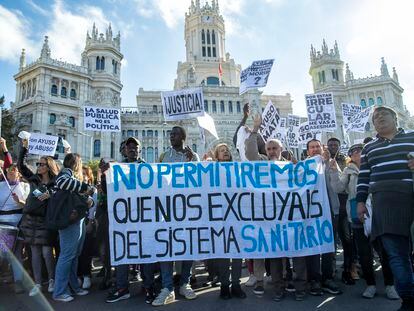 Manifestación en Madrid por la defensa de la sanidad pública el pasado noviembre.