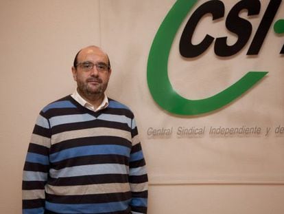 Miguel Borra presidente del CSI-F sindicato de funcionarios foto 