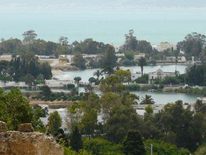 Vista de los puertos púnicos, en Cartago, en las afueras de Túnez.