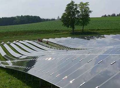 Planta fotovoltaica desarrollada por Conergy en Wiesenbach, Alemania, completamente adaptada a su entorno.