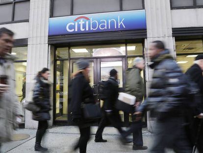 Sucursal del banco Citigroup en Manhattan