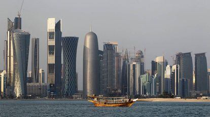 Imagen de la bahía de Doha.