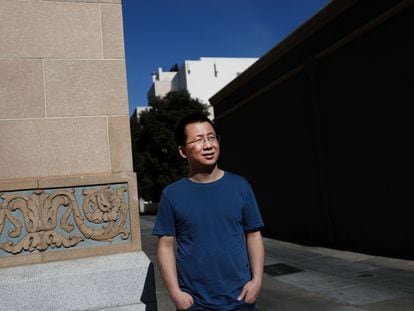 Zhang Yiming, dueño de TikTok, en Palo Alto, California, el pasado 4 de marzo.