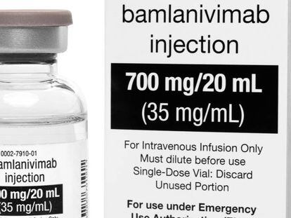 Imagen de una dosis de Bamlanivimab.