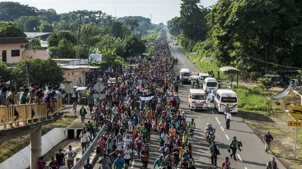 La caravana de migrantes centroamericanos avanza por M xico