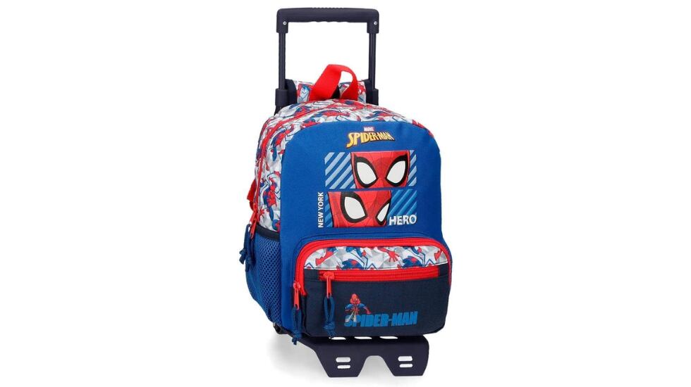 Mochila escolar con ruedas para niños y niñas de Spider-Man
