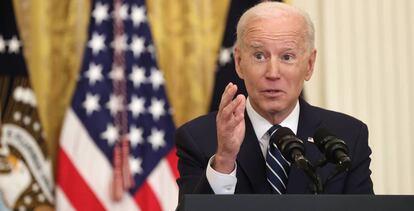 Joe Biden, tras aceptar la candidatura presidencial, en agosto de 2020.