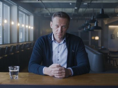 Alexéi Navalny, en un momento del documental 'Navalny'.
