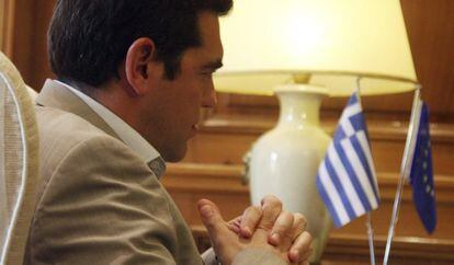 El primer ministro griego, Alexis Tsipras, este martes en Atenas.