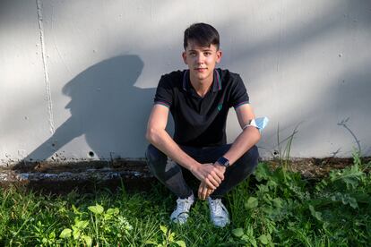 Guillermo E., guionista de 21 años, en Pozuelo de Alarcón (Madrid).